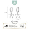 SearchFindOrder Bowknot Pendant Hoop Earrings