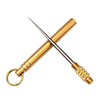 SearchFindOrder Brass toothpick Titan Pick Portable Titanium EDC Retractable Toothpick