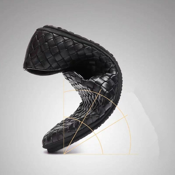 SearchFindOrder Breathable Knit Genuine Leather Doug Shoes