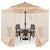 SearchFindOrder brown Patio Umbrella Mosquito Protector Net Cover