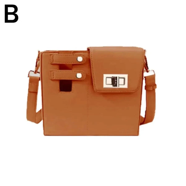 SearchFindOrder Brown Shoulder Bag With Bottle Water Holder