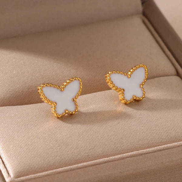 SearchFindOrder Butterfly Stud Earrings