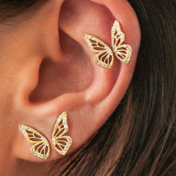 SearchFindOrder Butterfly Wing Earrings
