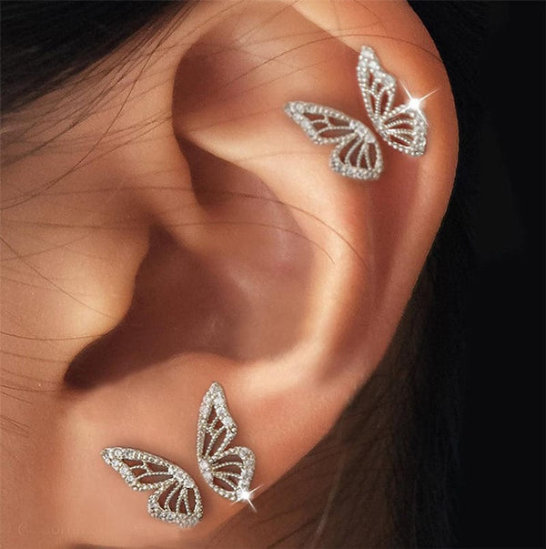 SearchFindOrder Butterfly Wing Earrings