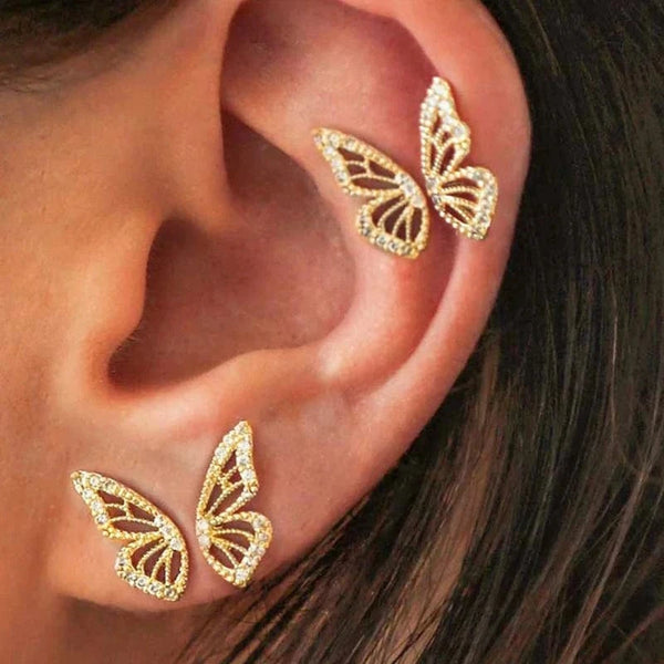 SearchFindOrder Butterfly Wing Earrings