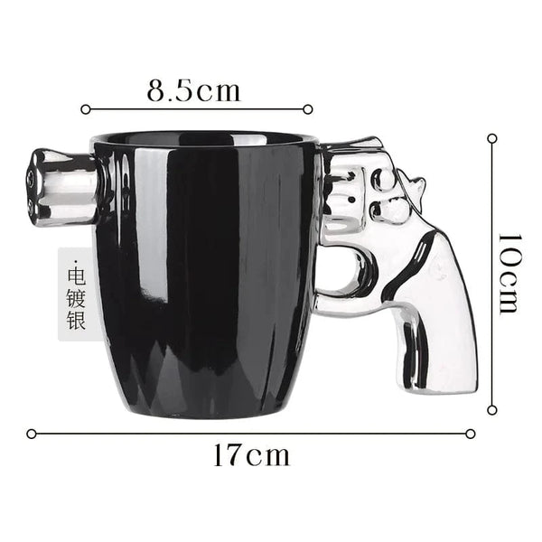 SearchFindOrder C / 301-400ml Creative Revolver Pistol Mug