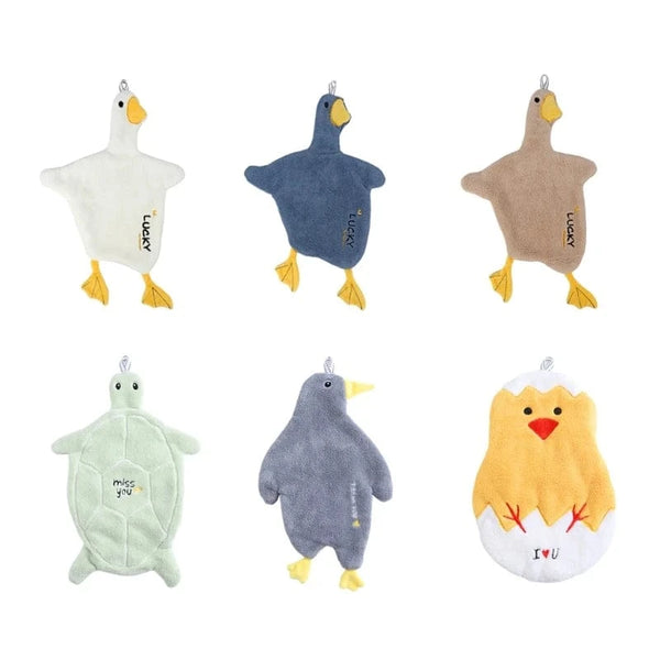 SearchFindOrder Cartoon Duck Hanging Hand Towel