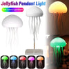 SearchFindOrder Cartoon Jellyfish Night Light RGB Gradient Cute Jellyfish Bedside Lamp Voice Control Type-C Charging LED Night Lamp