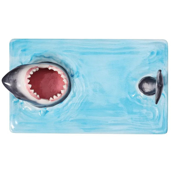 SearchFindOrder Ceramic Sushi Shark Shape Plate