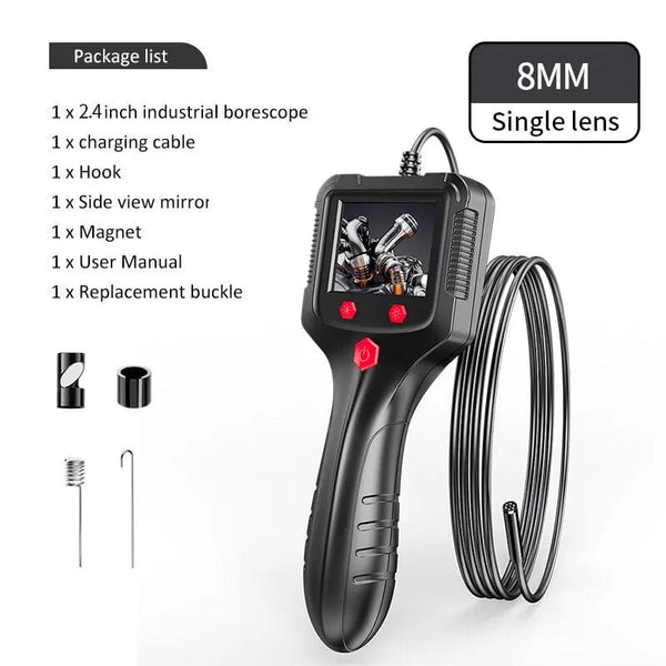 SearchFindOrder China / 5M / 8MM Inspect Pro HD-1080P Industrial Pipe Inspection Camera with IPS Display, IP68 Waterproofing, and 2600mAh Battery