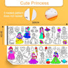 SearchFindOrder China / Cute Princess Children's Drawing Roll Sticky Color Filling Paper Graffiti Scroll Coloring Paper Roll for Kids DIY Painting Educational Toys