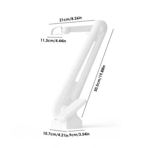 SearchFindOrder CHINA / WHITE Foot Pedal Touch Free Toilet Lid Lifter