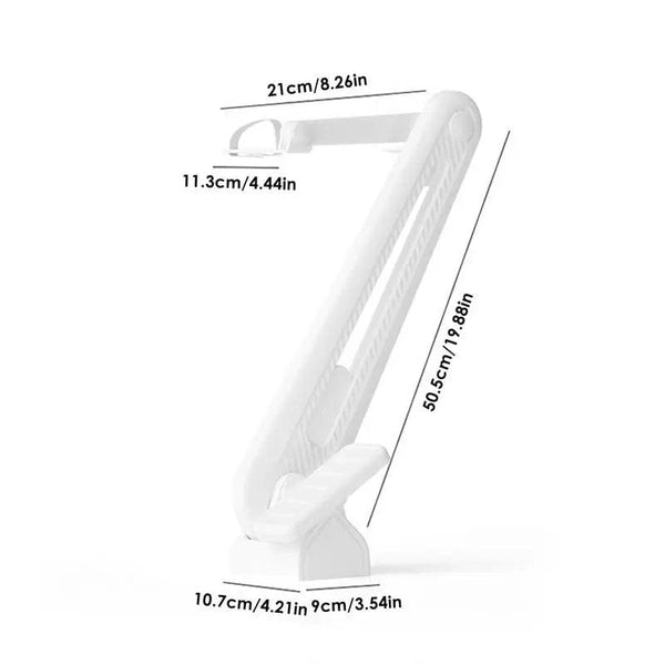SearchFindOrder CHINA / WHITE Foot Pedal Touch Free Toilet Lid Lifter