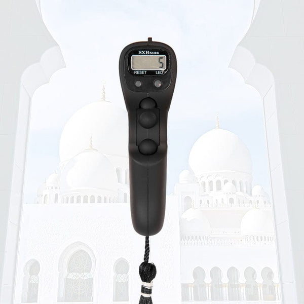 SearchFindOrder CN / Solid Black IlluminaDigital Meditation Counter