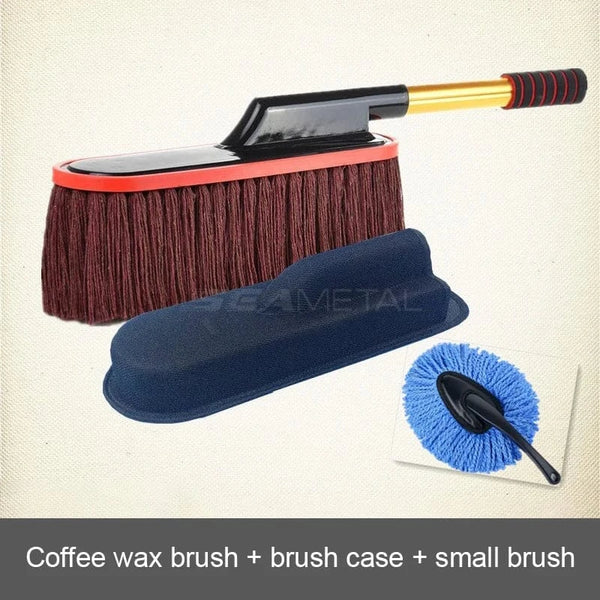 SearchFindOrder Coffee set Adjustable Telescopic Microfiber Car Duster Mop Brush for Cleaning & Wash Accessories