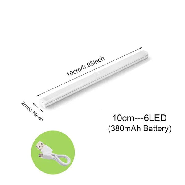 SearchFindOrder Cold White / 10cm Motion Guard Glow Smart LED Cabinet Light with Wireless Sensor - Illuminate Your Kitchen and Bedroom Cabinets Effortlessly