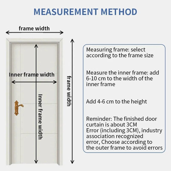 SearchFindOrder Coldproof Cotton Door Screen with a Transparent Window, Waterproof Magnetic Screen Door