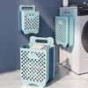 SearchFindOrder Collapsible Hanging Laundry Basket with Handle Storage Organization Dirty Clothes Basket