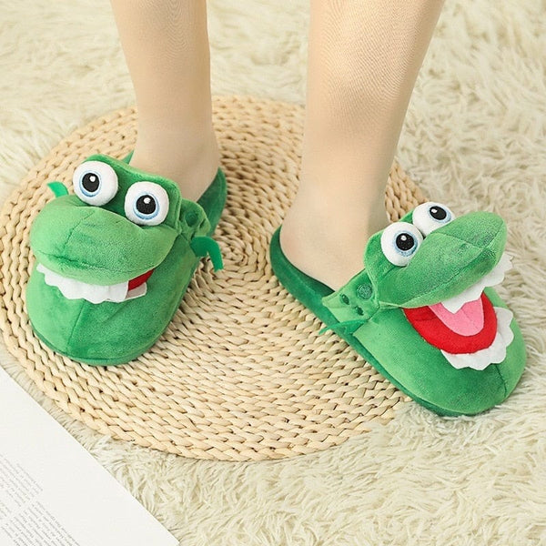 SearchFindOrder Comfy Dancing Crocodile Cotton Slippers