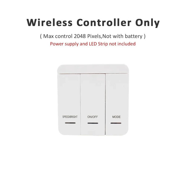 SearchFindOrder Controller Only / Cold White Dynamic Flow Wireless LED Strip Kit 10M/15M 24V DC, WS2811 2835SMD, 120Leds/M, IP30