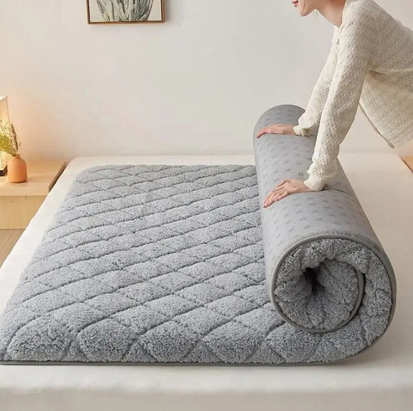 SearchFindOrder Cozy Deluxe Winter Thickened Warm Lamb Plush Dormitory Mattress