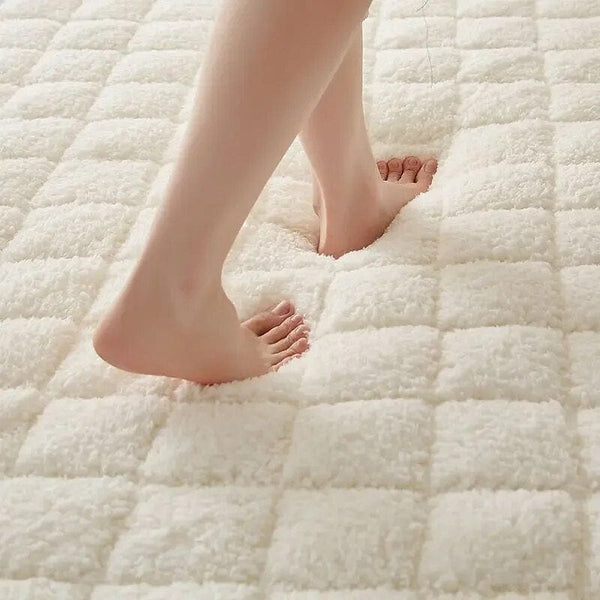 SearchFindOrder Cozy Deluxe Winter Thickened Warm Lamb Plush Dormitory Mattress