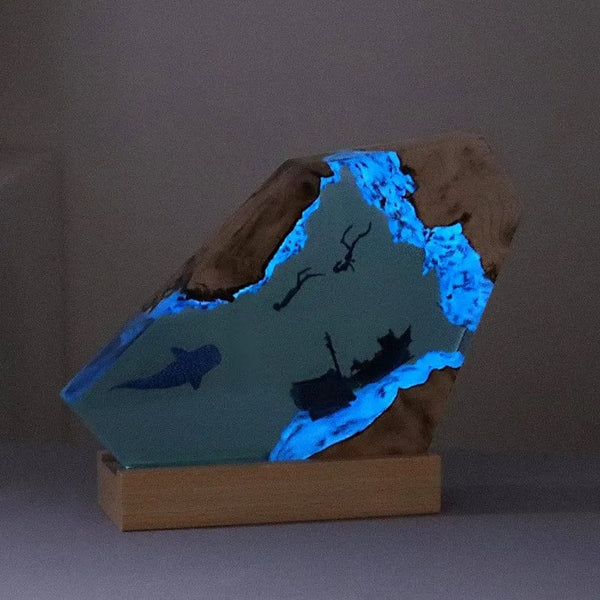 SearchFindOrder Creative Deep Ocean Resin Decorative Lamp
