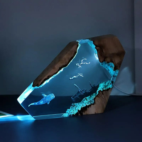 SearchFindOrder Creative Deep Ocean Resin Decorative Lamp