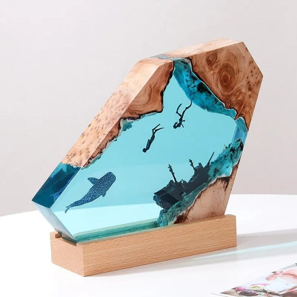 SearchFindOrder Creative Deep Ocean Resin Decorative Lamp