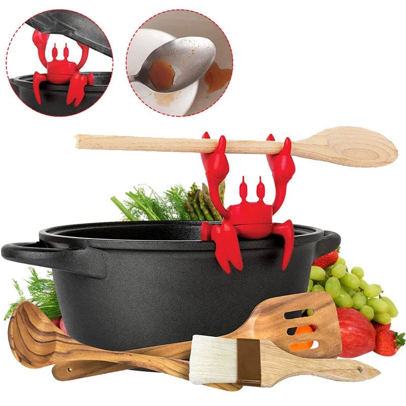Creative Silicone Crab Utensil Holder SearchFindOrder