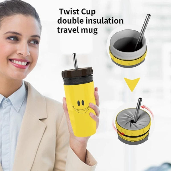 SearchFindOrder Creative Twist Lid Thermos Cup