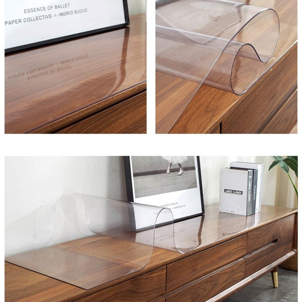 SearchFindOrder Crystal Clear GuardPremium Waterproof Frosted Table Cover