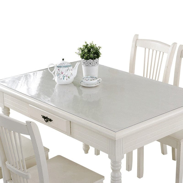 SearchFindOrder Crystal Clear GuardPremium Waterproof Frosted Table Cover