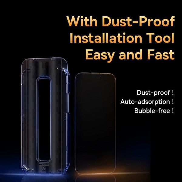 SearchFindOrder Crystal HD Tempered Glass Screen Protector for Ultimate Protection with Anti-Peeping Technology for iPhone 14/13/12/11 Pro Max