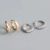 SearchFindOrder Crystal Round Hoop Earrings