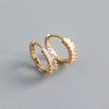 SearchFindOrder Crystal Round Hoop Earrings