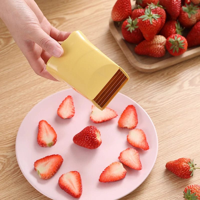 Cup Fruit Slicer, Premium Quick Making Fruit Vegetable Salad Strawberr–  SearchFindOrder