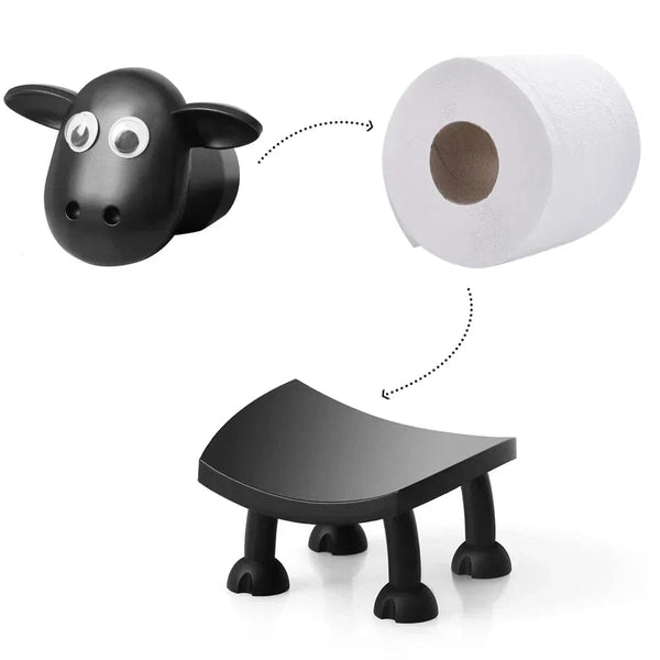 SearchFindOrder Cute Sheep Toilet Tissue Rack