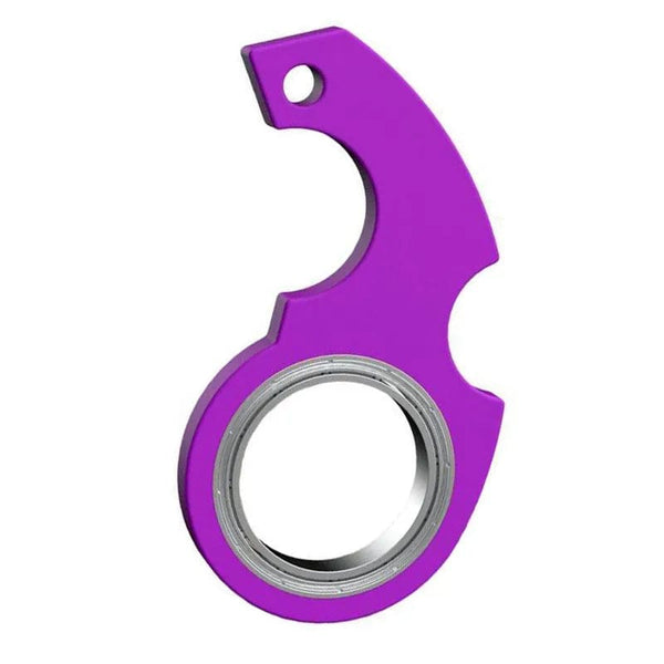 SearchFindOrder D Metallic Spin Bliss Keychain Kid-Friendly Fingertip Fidget Ring for Stress Relief and Endless Fun The Ultimate Party Pal