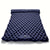 SearchFindOrder Dark Blue Double Inflatable Mattress with Built-in Pillow Pump