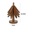 SearchFindOrder Dark Brown / 22.5 10CM Tree Design Stand Wooden Trivets