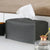 SearchFindOrder Dark Gray L Leather Tissue Box Case