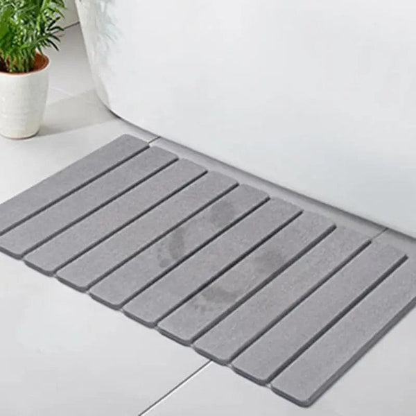 SearchFindOrder Dark Gray Quick-Absorbent Non-Slip Bathroom Floor Mat