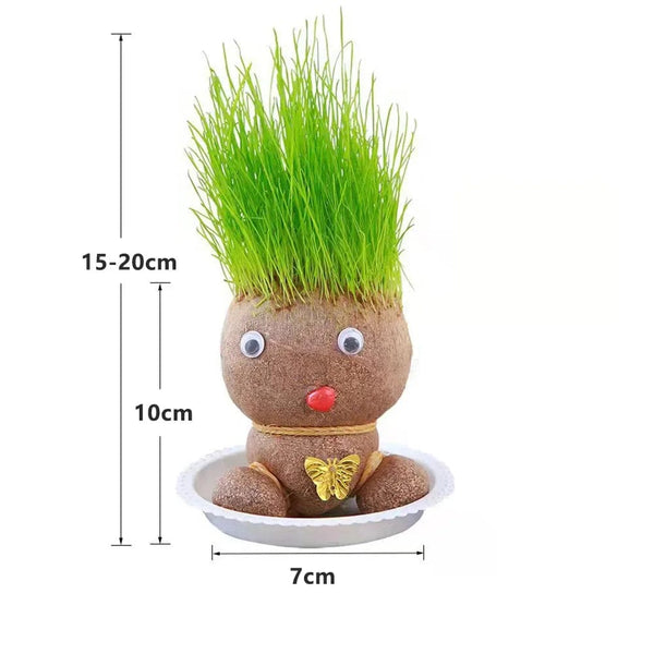 SearchFindOrder DIY Grass Head Doll Indoor Decoration