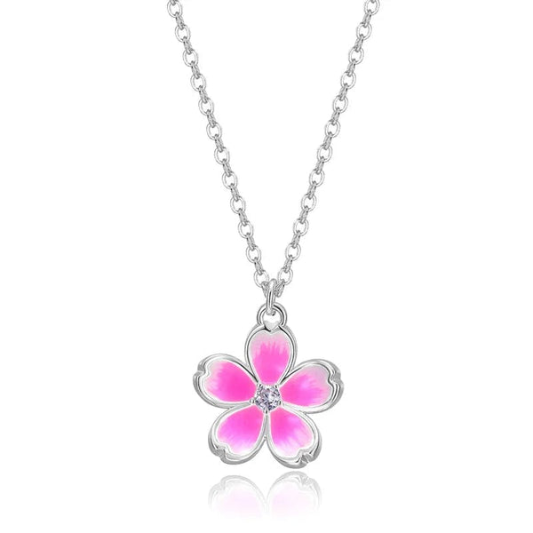 SearchFindOrder DLN300-PA Flower Pendant Necklace