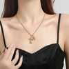 SearchFindOrder Double Cross Necklace