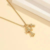 SearchFindOrder Double Cross Necklace