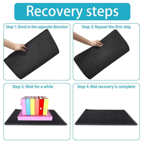 SearchFindOrder Double Layer Mess Free Cat Litter Mat