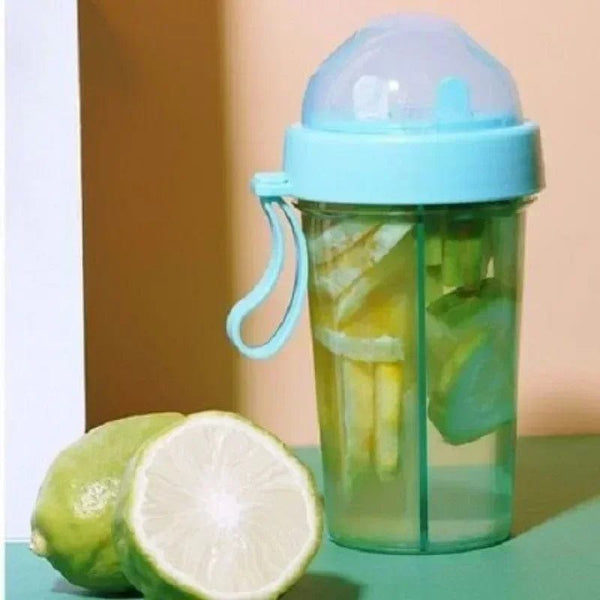 SearchFindOrder Double Straw Water Bottle