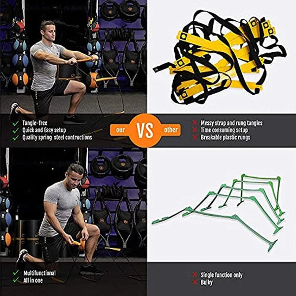 SearchFindOrder Dual-Purpose Soccer Training Jump Ladder